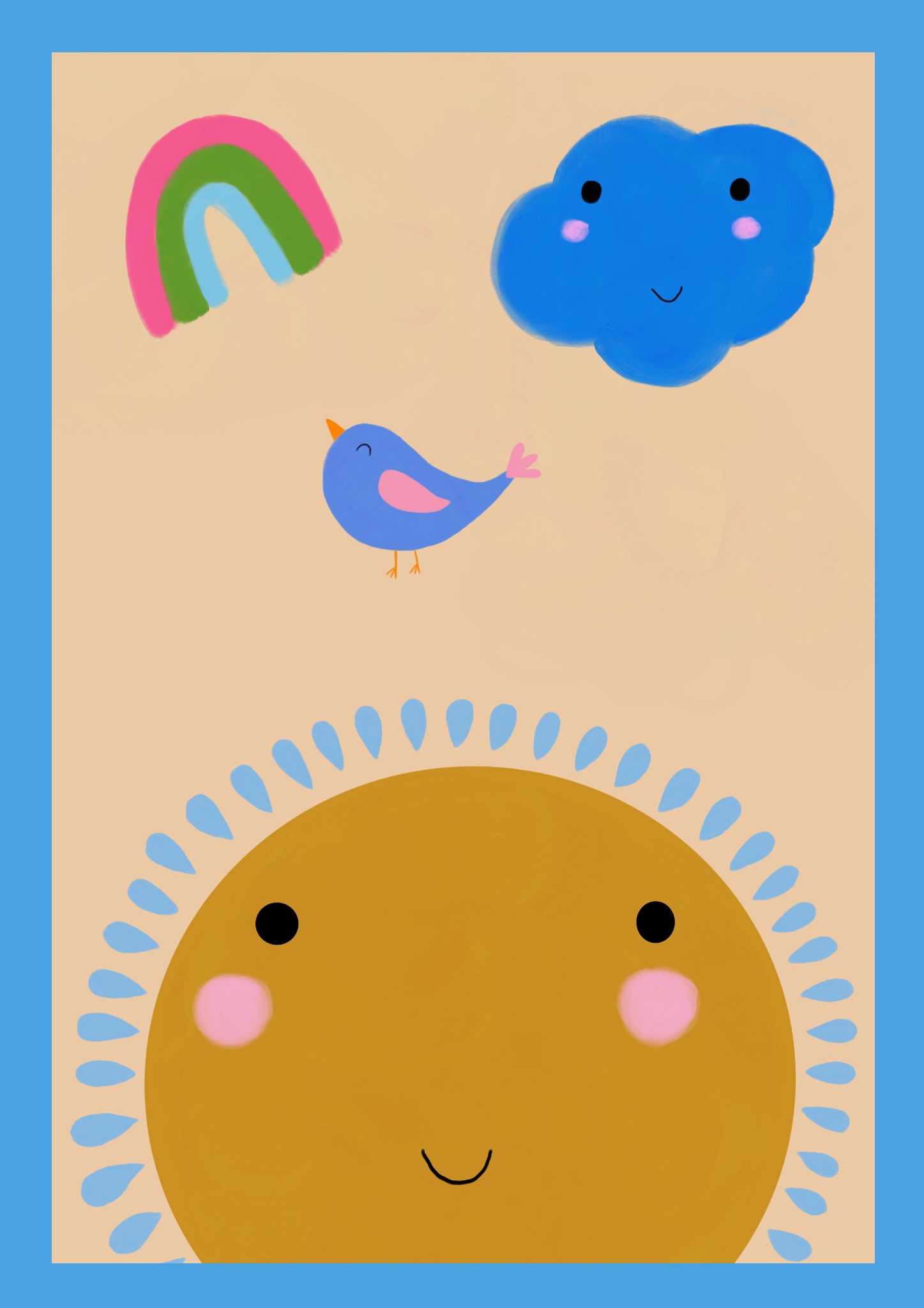 Rainbow and Cloud